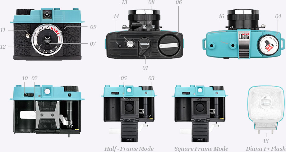 Инструкция фотоаппарат diana mini lomo